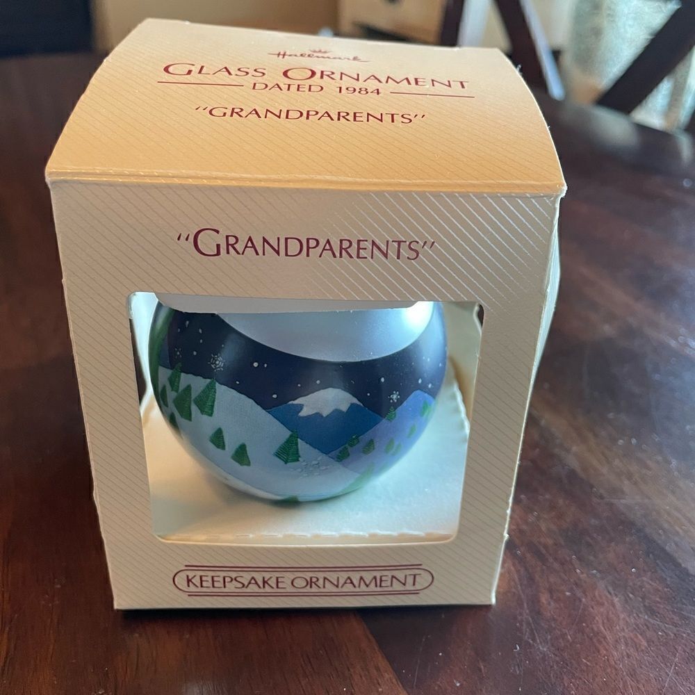 Vintage Hallmark Christmas Ornament 1984 Grandparents